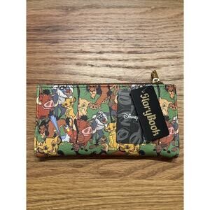 Disney The Lion King Bi Fold Wallet Buckle Down New With Tags 7”